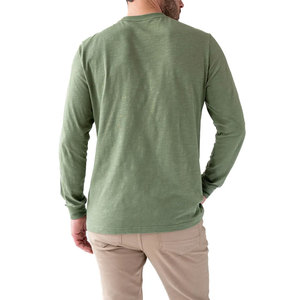 T-shirts de luxe pour hommes à manches longues, personnalisables, décontractés, col rond, coupe oversize, style streetwear, vente en gros - Product Image 3