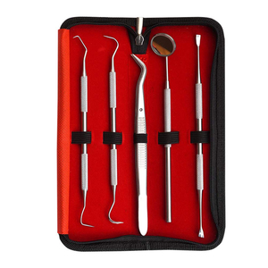 Dental Tools 5 Pcs <b>Plaque</b> <b>Remover</b> Teeth Cleaning Tools Set German Stainless Steel Hygiene Kit Instrument - Product Image 1