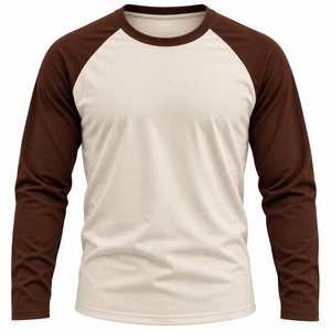 Custom <b>Men</b>’s <b>Long</b> Sleeve Raglan <b>T</b>-<b>Shirt</b> Baseball Tee Crew Neck Casual Cotton <b>Shirt</b> - Product Image 6