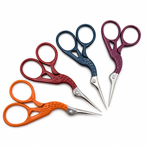 Colorful Stork Embroidery <b>Scissors</b> Stainless Steel Sharp Fine Tip Craft <b>Sewing</b> Tool for Tailors DIY - Product Image 2