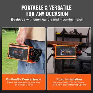 Caricabatterie Smart da 36 Volt per Golf cart 12 AMP D-Style Plug compatibile ETL certificato IP67 impermeabile per batterie - Product Image 6