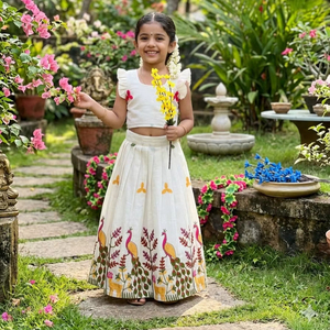 Presentamos Nuestra Colección 2026: Chaniya Choli de Fiesta para Niñas, Diseño Ligero con Estampado Floral de Seda Georgette - Product Image 1