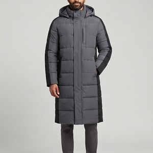Winter <b>Warm</b> Up Down Long Padded Coat <b>Men</b> Winter Long Outerwear Street Style Long Padded Down <b>Jacket</b> <b>Mens</b> - Product Image 4