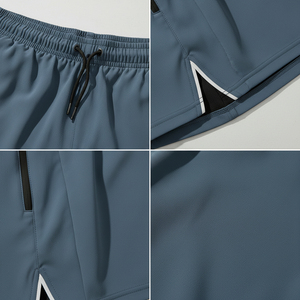 Shorts de sport pour homme avec doublure de compression intégrée, multi-poches, légers, streetwear, service OEM. - Product Image 5