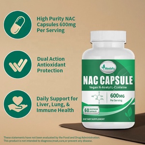 תוסף <span class=keywords><strong>NAC</strong></span> (N-אצטיל ציסטאין) OEM/ODM למערכת הנשימה |   N-אצטיל-L-ציסטאין (<span class=keywords><strong>NAC</strong></span>) כמוסות לעור ולשיער - Product Image 2