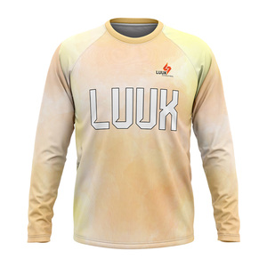 เสื้อผู้ชายแบบสั่งทำพิเศษ โพลีเอสเตอร์ 100% แขนยาว เป็นมิตรต่อสิ่งแวดล้อม แห้งเร็ว พิมพ์ลายโลโก้ด้านหน้า คอกลม เสื้อรัดรูป - Product Image 5