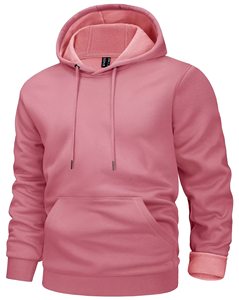 Sudadera con Capucha Azul Marino para Hombre, Sudadera con Capucha de Forro Polar de Manga Larga Personalizada de Alta Calidad, Sudadera con Capucha Extra Grande de Color Sólido para Hombre - Product Image 1