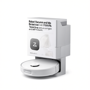Robot Vacuum and <b>Mop</b> 17000Pa with Tangle-Free Brush and Self-Cleaning - Product Image 2