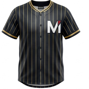 เสื้อเบสบอลแบบซับลิเมชั่นสั่งทำขายส่ง โพลีเอสเตอร์ 100% ระบายอากาศได้ดี ชุดทีมมืออาชีพ ออกแบบโลโก้ของคุณเองได้ - Product Image 1