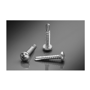 Tornillos autoperforantes de acero de alta calidad con acabado de zinc de cabeza plana disponible para muestra MOQ 100000PCs - Product Image 1