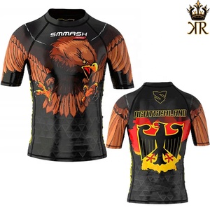 Rash Guards imprimés MMA Protection corporelle personnalisée Rash Guard MMA BJJ Rash Guards à manches longues pour hommes - Product Image 6