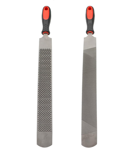 Raspador de pezuñas de 18 pulgadas, lima para herraduras con mango de goma, herramienta de herrador de acero al carbono, adecuada para caballos, cabras, vacas, burros y otros animales. - Product Image 1