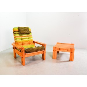 Scandinavian <b>Pine</b> Wood Side <b>Table</b> with Metal Frame | Wholesale Storage Shelf - Product Image 4