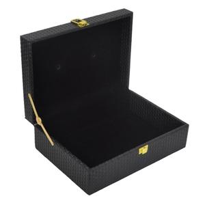 Caja de Almacenamiento Decorativa de Color Negro, Cajas y Contenedores de Cuero Hechos a Mano, Uso Multipropósito, Ecológicas, Caja de Regalo Personalizada, Precio de Fábrica - Product Image 3