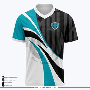 Maillot de football personnalisé à séchage rapide pour homme, maillot de foot par sublimation, t-shirt de fitness MAWRA MMA BJJ, kit d'équipe rayé, vêtements de sport d'entraînement - Product Image 5
