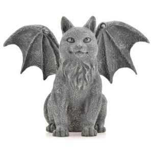 Sculpture de Gargoyle Gothique en Pierre Coulée en Gros |   Statue décorative de jardin - Product Image 5