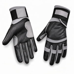 Gants de frappeur de baseball en cuir de qualité professionnelle avec paume souple pour un confort optimal et des performances durables pour les athlètes de baseball - Product Image 1