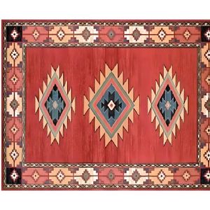 Alfombra Dhurrie de algodón ligera más vendida, juegos de alfombras de diseño plano tejido Handloom inspirado en Boho para sala de estar Yoga - Product Image 5