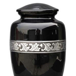 Bulk Aluminum Urns for Human Ashes - Wholesale Metal Cremation Urns Adult Size - Polished <b>Memorial</b> <b>Vases</b> with Screw Lids - Product Image 5