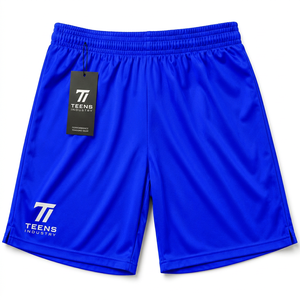 <b>Men</b> Training <b>Shorts</b> <b>Men's</b> Royal Blue Solid Color Elastic Waist <b>Bermuda</b> <b>Shorts</b> Breathable Knitted Sport Casual Wear - Product Image 4