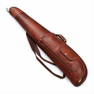 Sac à fusil en cuir unisexe à vendre, pour le tir en plein air, emballage personnalisé, matériau en cuir véritable. - Product Image 4