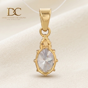 Dernière collection de bijoux fins certifiés IGI, pendentif en or jaune massif 10 carats avec diamant cultivé en laboratoire pour collier femme - Product Image 5