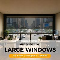WR135-150 Nouvelle conception de stores motorisés intelligents WiFi, extra larges, résistants au vent, protection UV, télécommande, pergola, stores de terrasse