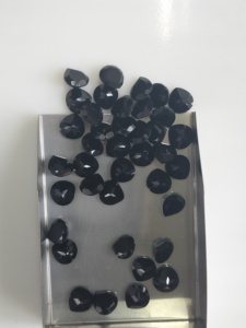Ónix Negro Natural de 7MM con Corte en Forma de Corazón, Gemas Sueltas de la Mejor Calidad para la Fabricación de Joyas - Product Image 3