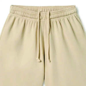 Short en éponge 100% coton personnalisé de haute qualité impression bouffante à ourlet brut de style urbain pour hommes - Product Image 2