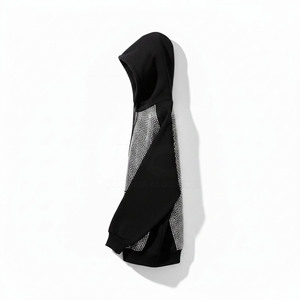 เสื้อฮู้ดดี้ผู้ชายไซส์ใหญ่ ราคาถูก บริการ OEM ผ้าฝ้าย 100% ตกแต่งด้วยคริสตัล สำหรับฤดูหนาว สีและโลโก้ปรับแต่งได้ - Product Image 3