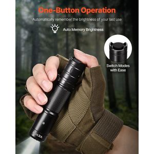 High Lumen Rechargeable LED Flashlight with 6 Lighting Modes IP66 Waterproof Home Hikin Handheld <b>Flash</b> <b>Light</b> - Product Image 3