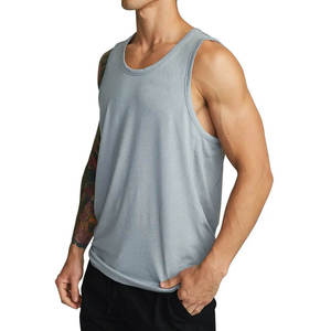 Débardeur de sport personnalisé pour homme, respirant, tricoté, écologique, à séchage rapide, pour la musculation, le yoga et l'entraînement - Product Image 4