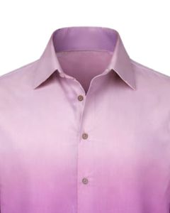 Camisa Formal para Hombre en Degradado Morado Lavanda, Algodón Premium, Manga Larga, Cierre de Botones, Estilo Casual Elegante, Fabricante Personalizado, Suministro al por Mayor - Product Image 5