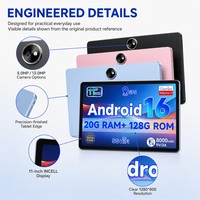 Tablet PC Android 16 Portabel 11 Inci Pengisi Daya Cepat Incell Tab Tablette T620 Octa Core 2.2GHz 20GB+128GB Baterai 8000mAh WiFi 5G