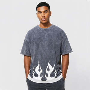 Custom Made High Quality Casual Wear Modern Designs Solid Pattern Knitted 100% Cotton T-<b>shirt</b> for men - Product Image 1