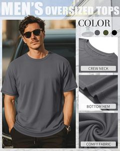 เสื้อยืดคอกลมแขนสั้นผ้าฝ้ายพรีเมียมสำหรับผู้ชาย สวมใส่สบาย เหมาะสำหรับฤดูร้อน ขายส่งจากโรงงานผลิตเสื้อผ้า - Product Image 4