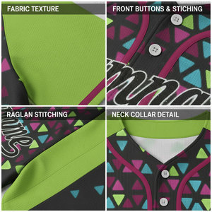 เสื้อเบสบอลผู้ชายแบบ OEM ติดกระดุม แขนสั้น สไตล์ฮิปฮอป ชุดกีฬา เสื้อเบสบอลแบบกำหนดเอง เสื้อซอฟต์บอลเปล่า - Product Image 5