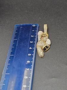 Colgante de Plata 925 con Diamante Moissanite VVS, Personajes de Dibujos Animados, Joyería Fina, Colgante Personalizado de Hip Hop, Joyería de Moda para Raperos - Product Image 2