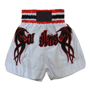 Pantalones Cortos de Muay Thai en Tela Satinada para Boxeo, Karate, Entrenamiento en Gimnasio, Ropa de Combate, Entrenamiento Diario, Equipamiento de Artes Marciales - Product Image 1