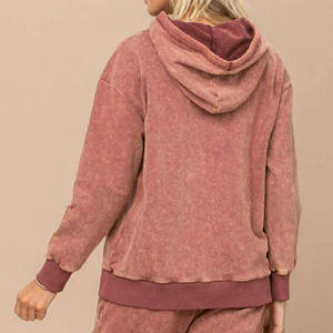 Sweat à capuche pour femme en polaire brossée de qualité supérieure, prix usine OEM, marque personnalisée, production en gros - Product Image 6