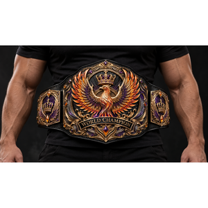Cinturón de Campeonato Personalizado Phoenix Crown para Lucha Libre, Boxeo, MMA, Placas de Metal, Correa de Cuero PU, Logotipo Personalizado OEM TRX-CB001 2.2m - Product Image 1