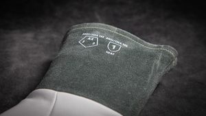Guantes de Soldadura de Cuero Resistentes al Calor con Costuras de Kevlar - Product Image 5