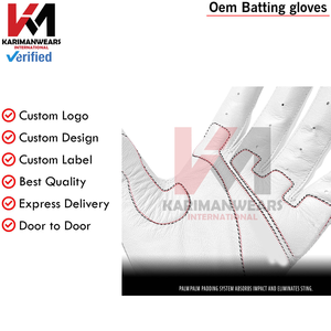 OEM Custom Baseball Batting Gloves Sheepskin Leather Factory Professional Batting Gear High Sensitivity Grip Sports Gloves Bulk - Product Image 6