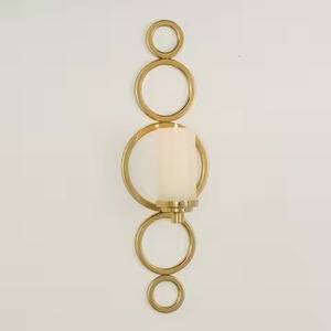 Portavelas de Pared de Hierro Vintage, Soporte de Velas Montado en la Pared, Decoración Rústica para el Hogar, Adorno para Sala de Estar y Dormitorio - Product Image 3