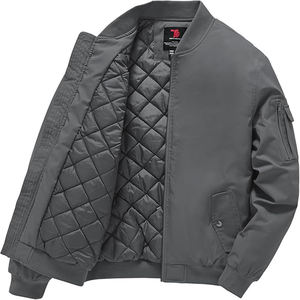 Chaquetas Bomber de Invierno para Hombre, Personalizadas al por Mayor, con Color/Logotipo a Medida, 100% Poliéster/Algodón, Tela Impermeable y Ecológica - Product Image 1