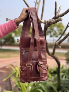 Sac à dos unique en cuir de vachette véritable style western, sacs de voyage unisexes multi-usages, vente en gros - Product Image 4