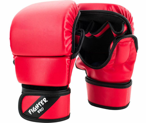 Ensemble de gants de combat MMA avec sangle de poignet réglable et fermeture auto-agrippante pour l'entraînement de boxe et de grappling - Cuir PU - Product Image 5