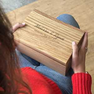 Decorative Classic Design Sustainable Customizable Wooden Box Lock Hinged Lid Handmade <b>Chest</b> Treasure <b>Storage</b> Keepsakes Jewelry - Product Image 3