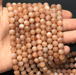 ลูกปัดคริสตัลธรรมชาติ |   คุนไซต์ ซันสโตน ปีเตอร์ไซต์ |   ลูกปัดหินบำบัดขนาด 6 มม. 8 มม. |   สีตามสั่ง |   การทำเครื่องประดับขายส่ง - Product Image 2