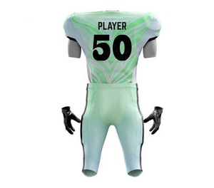 Conjunto de Uniforme de Fútbol Americano Personalizado, Jersey y Pantalones Sublimados con el Número 50, Ajustados y Transpirables para Hombres Adultos - Product Image 6